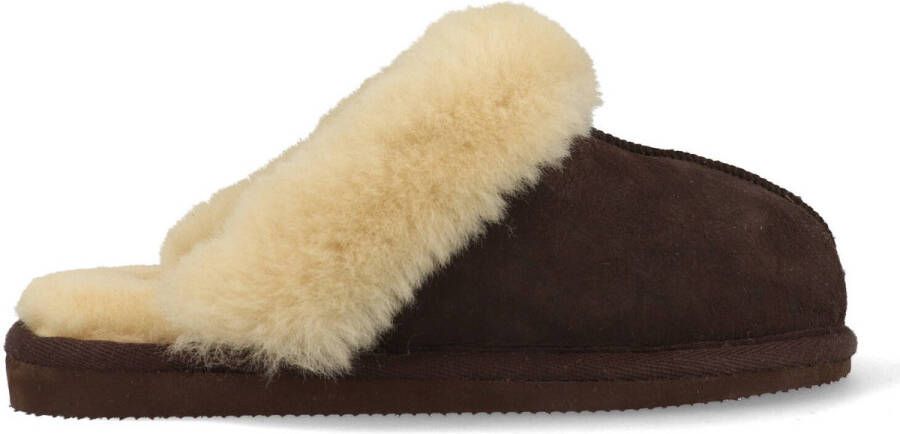 SHEPHERD OF SWEDEN Shepherd 468 Jessica Dames pantoffels 137-Moro-Kastanje