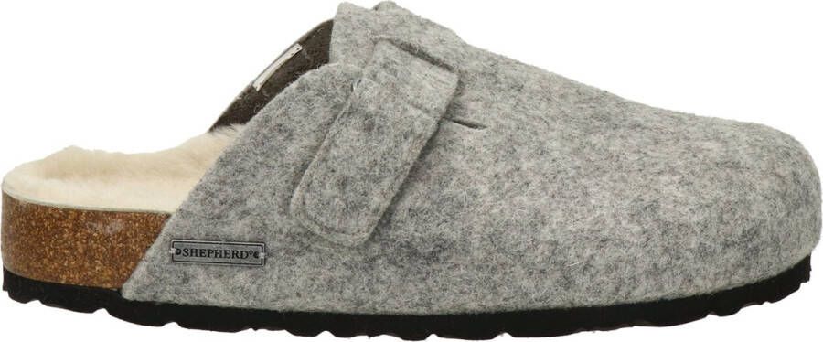 SHEPHERD OF SWEDEN Shepherd Hilma dames pantoffel Licht grijs