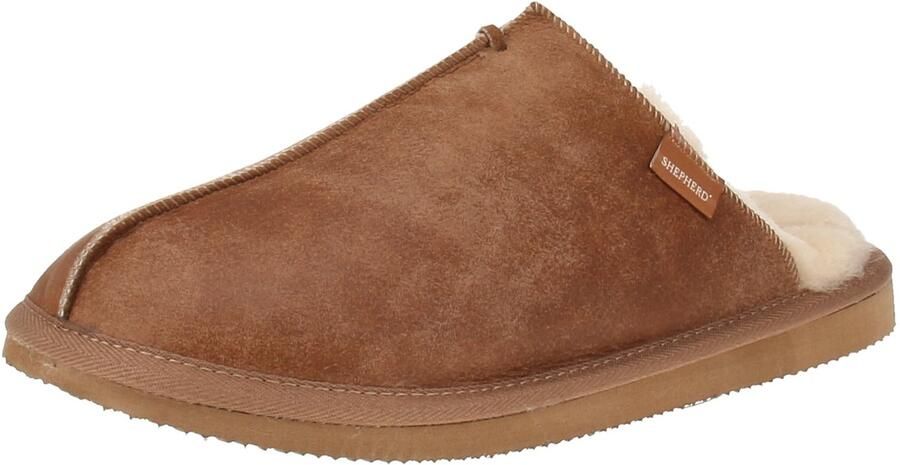 SHEPHERD OF SWEDEN Shepherd HUGO 1201052 Dames pantoffels Heren pantoffels Cognac - Foto 7