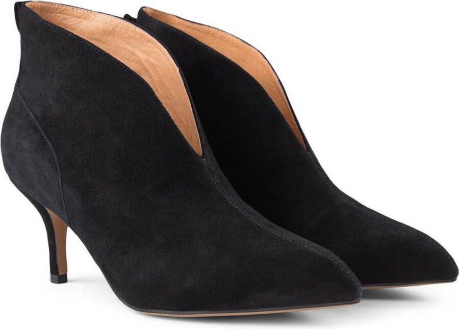 Shoe the Bear Valentine Low Cut Leren Enkellaarsjes Zwart Dames