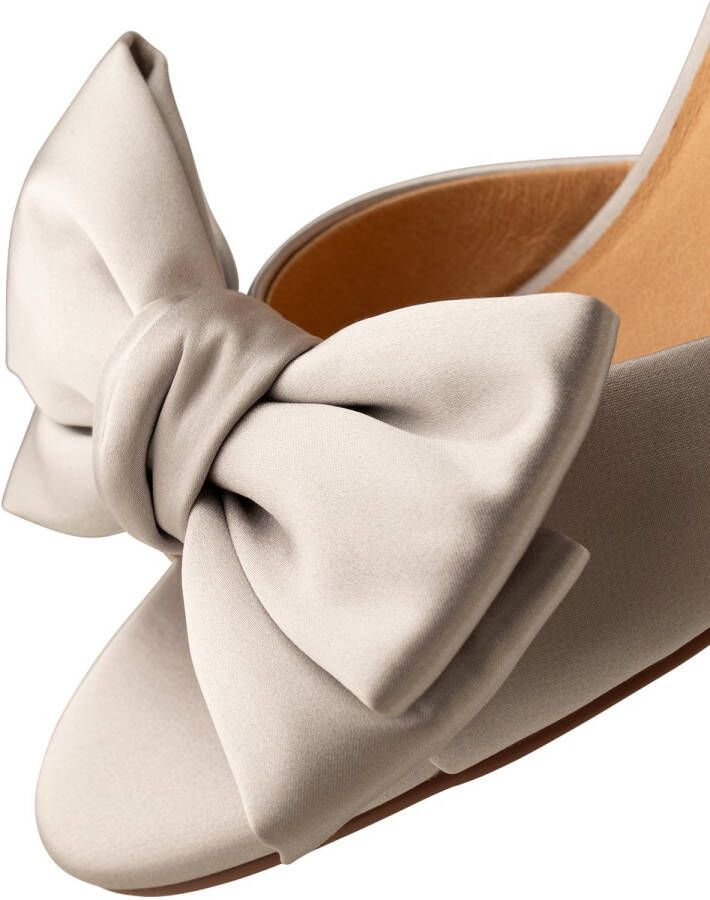 Shoe the Bear Stijlvolle Slingback Hiel met Strik Gray Dames