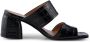 Shoe the Bear Runa mule leer Zwart Croco Black Dames - Thumbnail 1