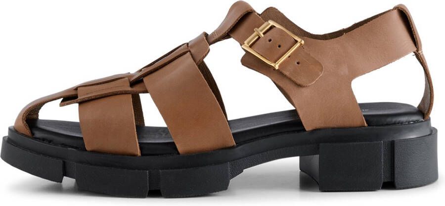 Shoe the Bear Alva Fisherman Sandal Tan Beige Dames