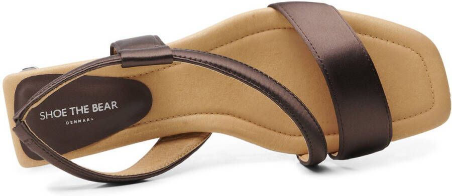Shoe the Bear Sylvi Slingback Hoge Hak Sandalen Brown Dames