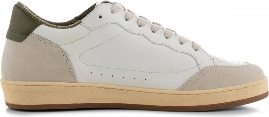 Shoe the Bear Babtiste sneaker leer WIT Groen Multicolor Heren
