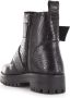 Shoecolate Bikerboot met ritssluiting Zwart Leer Biker boots Dames - Thumbnail 1