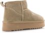 Shoecolate Classic ultra faux fur boot Taupe Suede Bont Dames - Thumbnail 1