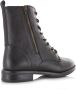 Shoecolate Leren veterboot met rits Zwart Leer Veterboots Dames - Thumbnail 1