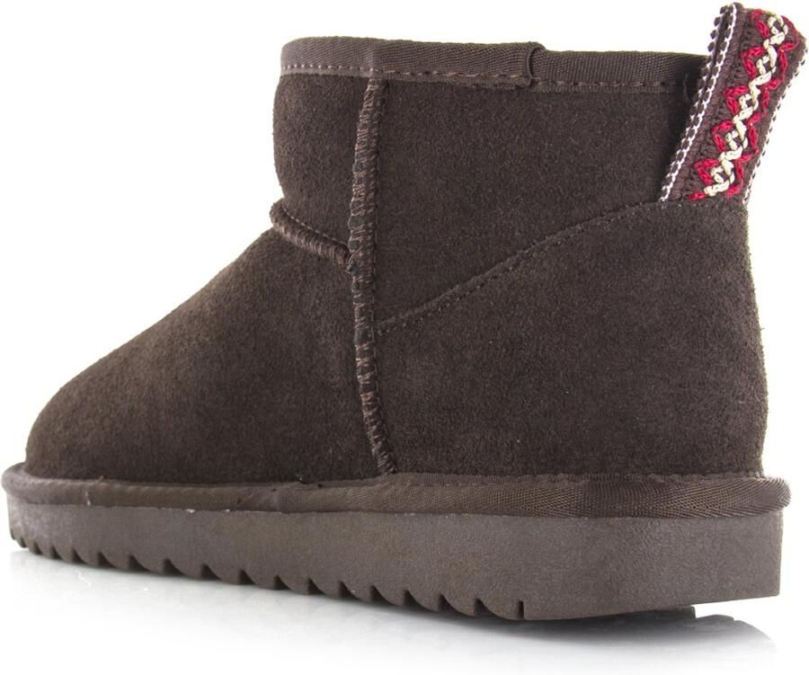 Shoecolate Classic Fur boot chocolate Suede Dames
