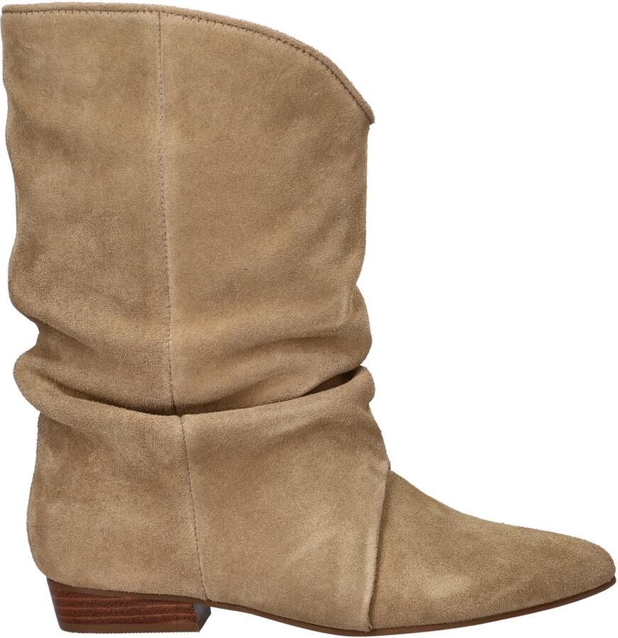 Shoecolate suède enkellaarzen beige - Foto 2