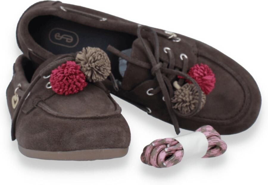Shoecolate Dames Bootschoen Bruin