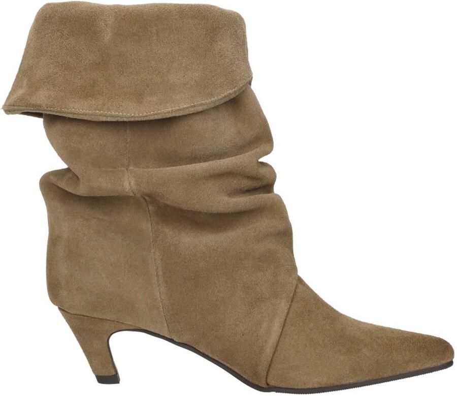 Shoecolate Enkellaarsjes Hak Enkellaarsjes Hak taupe