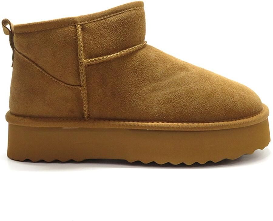 Shoecolate Korte variant plateau zool 8.24.21.150 COGNAC