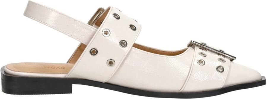 Shoecolate Slingbacks gebroken wit