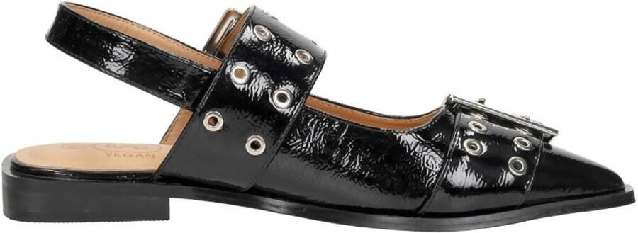 Shoecolate Slingbacks zwartlak