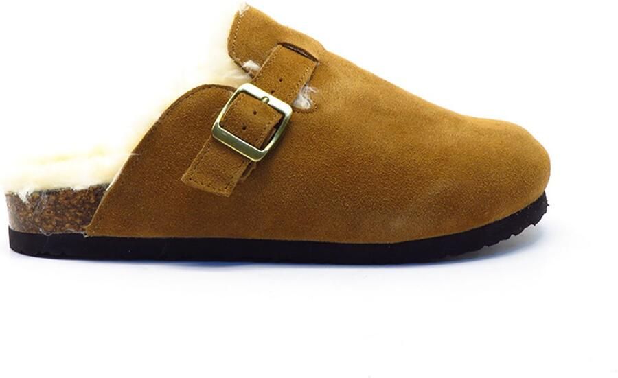 Shoecolate vacht slipper suede 8.25.55.030 COGNAC