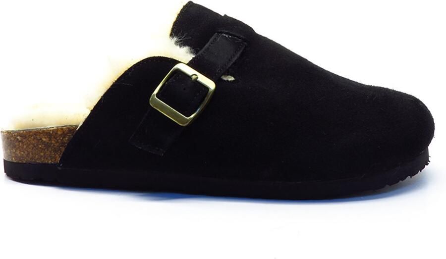 Shoecolate vacht slipper suede 8.25.55.030 ZWART