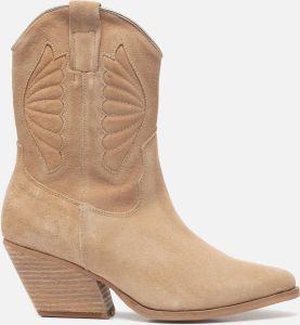 Shoecolate Cowboylaarzen Beige Synthetisch 192702 Dames