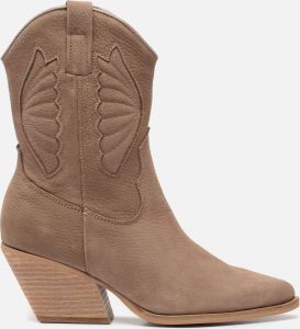 Shoecolate Cowboylaarzen Taupe Synthetisch 192701 Dames