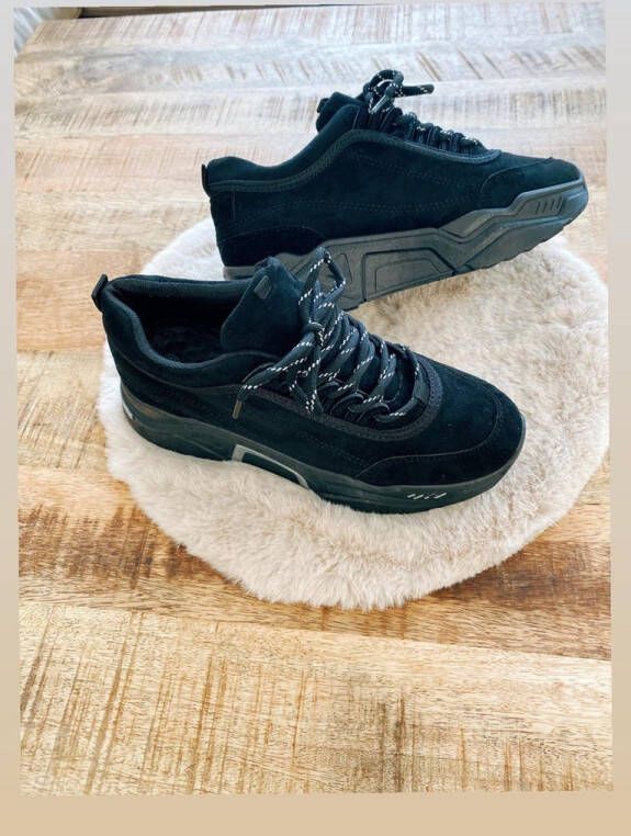 Shoekueen Dames Schoenen Zwart Suede