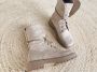 Shoekueen Dames Suede Beige Veter - Thumbnail 2