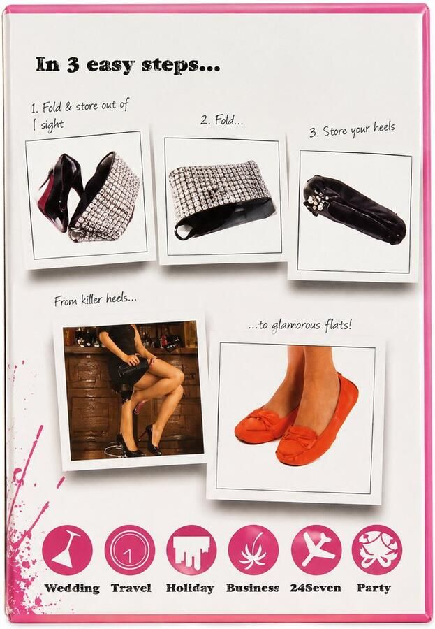 Shoeland Opvouwbare Ballerina s Dames Noodschoenen