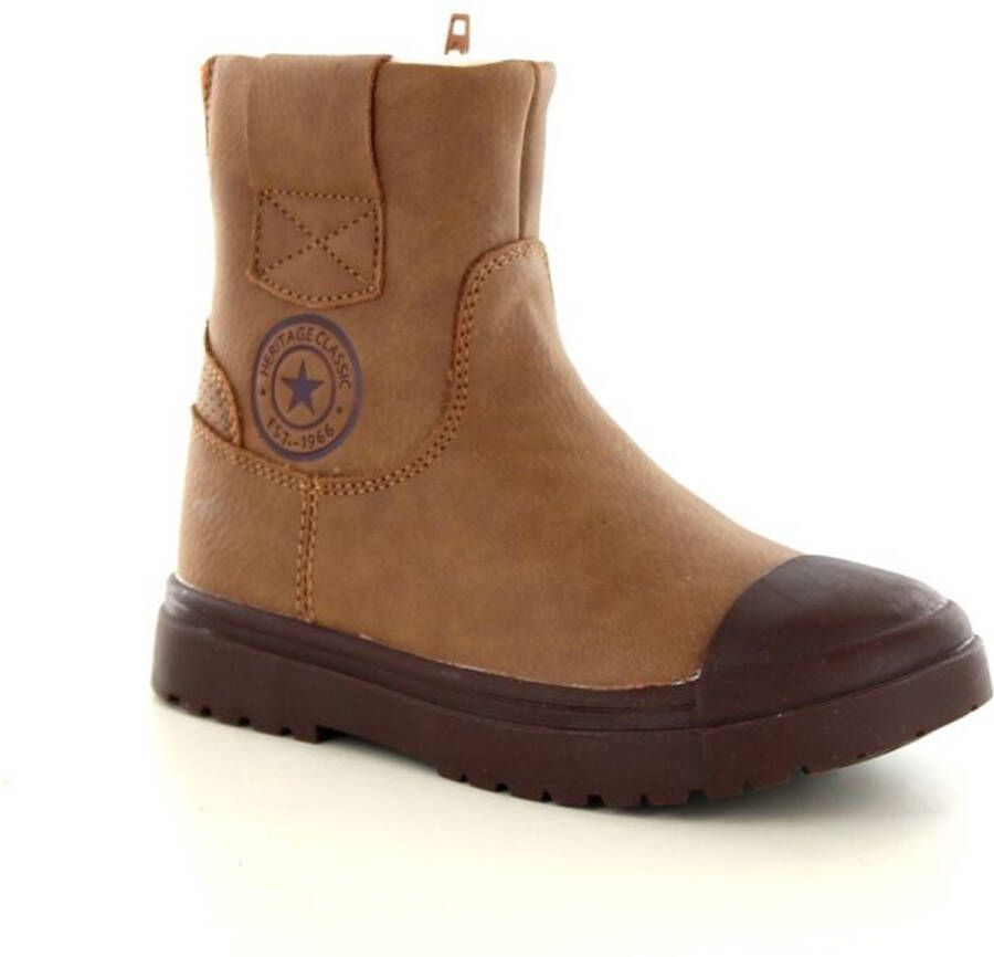 Shoemse Shoesme Stoere cognac boot Wollen voering