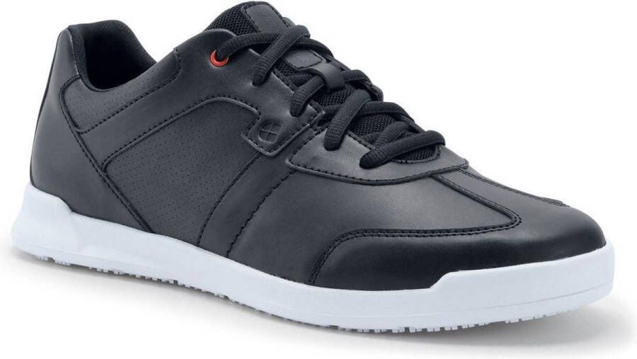 Shoes for Crews Freestyle II Heren Zwart Wit Verhoogd antislip Vegan Friendly