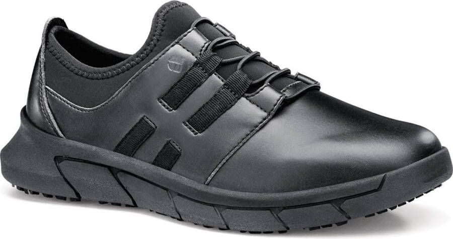 Shoes for Crews Karina Dames Zwart Verhoogd antislip Vegan Friendly