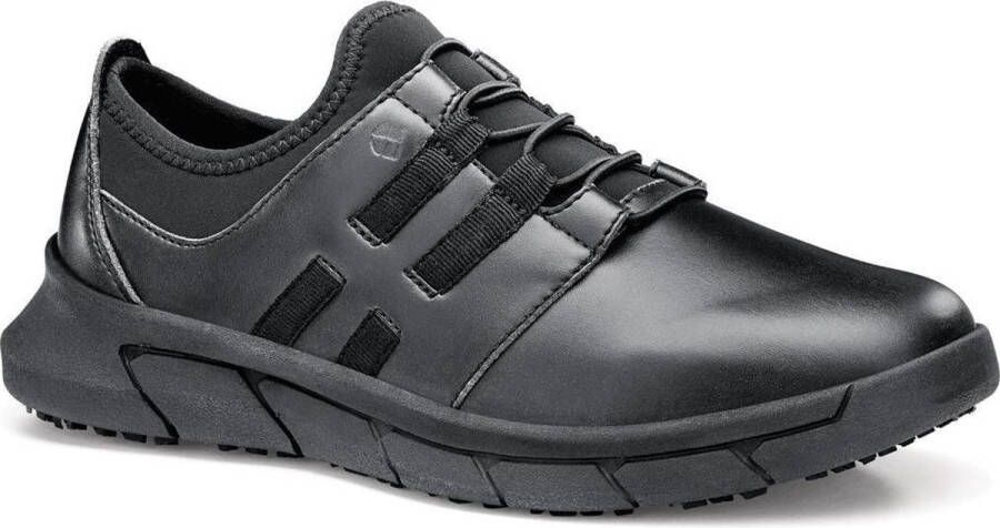 Shoes for Crews Karina Dames Zwart Verhoogd antislip Vegan Friendly