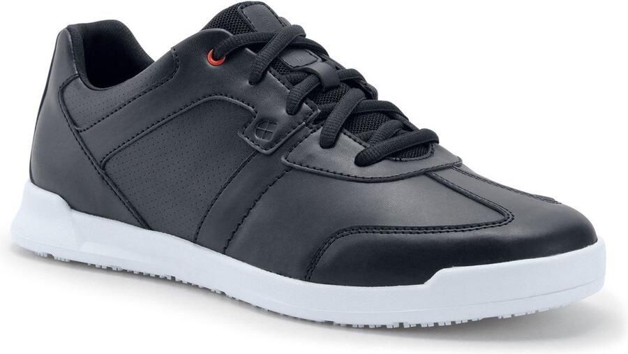 Shoes for Crews Freestyle II Heren Zwart Wit Verhoogd antislip Vegan Friendly