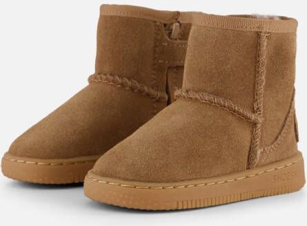 Shoesme Baby Babylaarsjes Meisjes jongens Cognac Fluffy