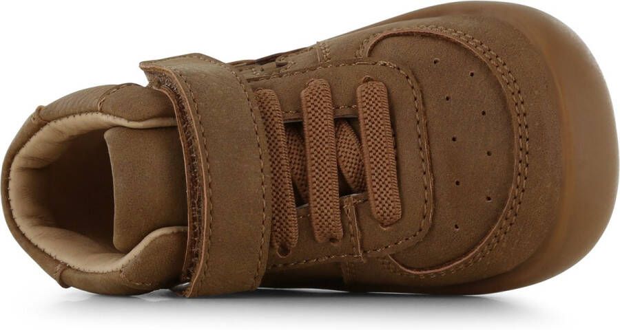 Shoesme Baby Babysneakers Jongens Cognac Leer