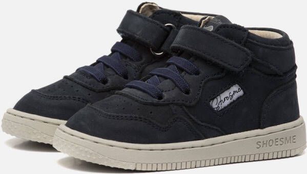 Shoesme Baby Babysneakers Jongens Dark Blue Leer