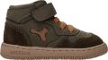 Shoesme Baby Babysneakers Jongens Dark Green Leer - Donkergroen
