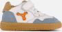 Shoesme Baby Babysneakers Jongens White Light Blue Leer - Thumbnail 1