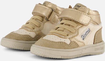 Shoesme Baby Babysneakers Meisjes Gold Beige Leer