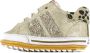Shoesme gouden babysneaker met shiny strepen en luipaard hiel - Thumbnail 1