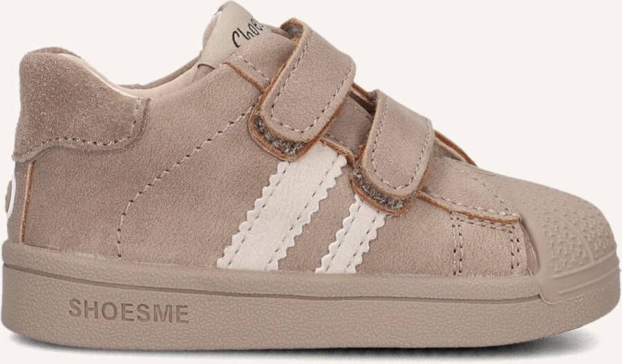 Shoesme Baby Babysneakers Meisjes jongens Taupe Leer