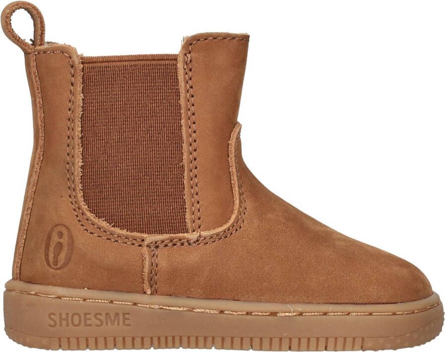 Shoesme suède enkelboots cognac Bruin Suede Effen 20