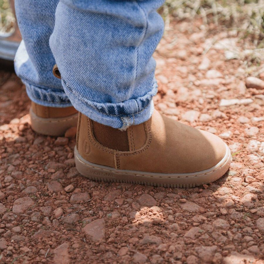 Shoesme suède enkelboots cognac Bruin Suede Effen 22