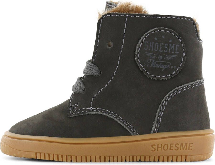 Shoesme Baby Eerste stapschoenen Jongens Dark Brown Warm gevoerd