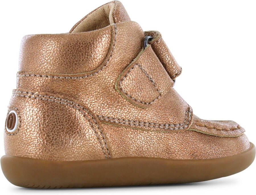 Shoesme Baby Klittenbandschoenen Meisjes BRONZE Leer