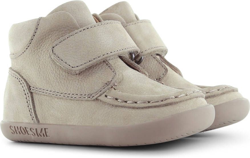 Shoesme Baby Klittenbandschoenen Taupe Leer