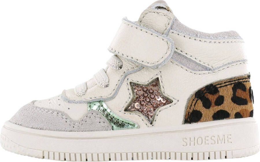 Shoesme leren sneakers ecru multi Leer Meerkleurig 19