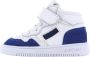 Shoesme leren sneakers wit blauw Jongens Leer Meerkleurig 21 - Thumbnail 4