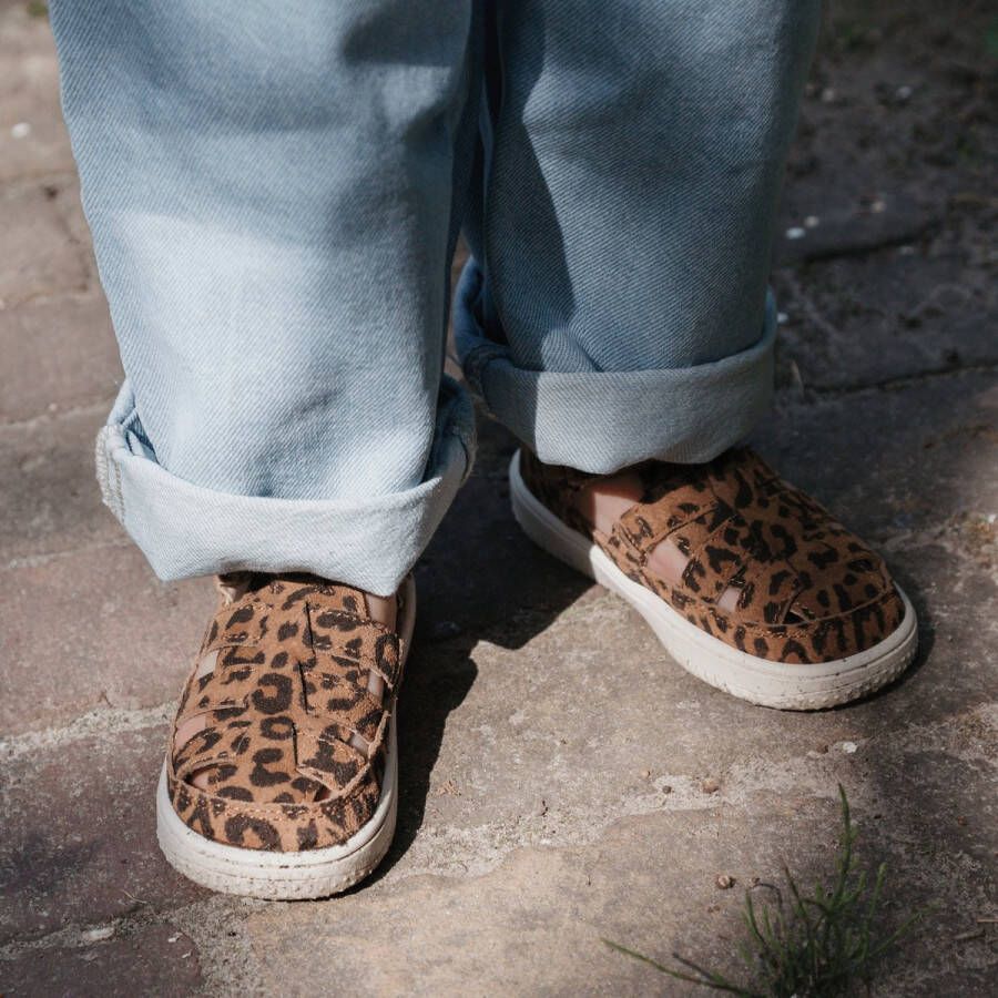 Shoesme Baby Sandalen Meisjes Brown Leopard Leer - Foto 2