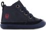 Shoesme Baby Veterschoenen Jongens Dark Bleu Leer - Thumbnail 1