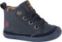 Shoesme Baby Veterschoenen Jongens Dark Bleu Leer - Thumbnail 1