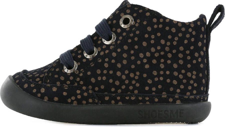 Shoesme Baby | Veterschoenen | Meisjes | Black Dots | Leer